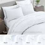 Bare Home Queen Pillow Sham Covers - Set of 2 - Premium 1800 Ultra-Soft Microfiber - Double Brushed - Bed Pillow Shams - Pillows Not Included (Set of 2, White)