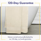 100% Organic Luxury Bath Sheets - GOTS Certified - Extra Large 35x70 Inches (Pack of 2) Zero-Twist, Long-Staple Cotton Bath Sheet Set (Papyrus)