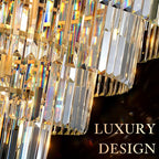 Large 36" Gold Crystal Chandeliers 23 Lights Modern Luxury Chandelier for Foyer Staircase Chandeliers 6 Tiers Round K9 Ceiling Pendant Lighting Fixture for Living Dining Room