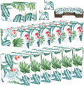 14 PCs Patio Cushion Covers for 7 PCs Outdoor Furniture Sectional Seating Sets Water Resistant Plus 2 Throw Pillows (Hawaii, 23.6(L)*23.6(W)*3.5(T) inches)