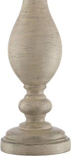 Regency Hill Serena Traditional Country Cottage Table Lamps 27 1/2" Tall Set of 2 Beige Gray Turned Vase White Softback Drum Shade for Bedroom Living Room House Bedside Nightstand Office