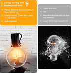 OHLUX Outdoor String Lights, 55FT Shatterproof LED Patio Lights with 26 Dimmable Plastic G40 Bulbs, 2200K Waterproof Connectable Hanging String for Backyard, Cafe, Porch, Deck, E12 Base