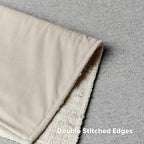 HAUSSY Cream White Throw Pillow Covers 22x22 Set of 2 Chenille Tweed Textured Decorative Couch Lumbar Pillow Covers Neutral Modern Pillow Cases for Sofa Bed Living Room Decor