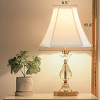 GO&SO Set of 2 Medium Octangonal Lamp Shades Off White,Square Cut Corner Lamp Shade for Floor Lamps,Table Lamps for Bedroom Lamps, 6.5x13.2x10.6",Natural Linen, Traditional Shade, Easy Assembly