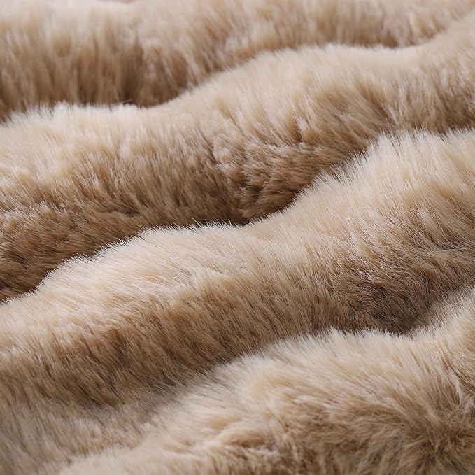 MADIZZ Pack of 2 Thick Plush Wool Throw Pillow Covers 16x16 Inch Camel Soft Neutral Decorative Throw Pillows Accent Boho Cushion Covers for Couch Sofa Bedroom Pillow Shell