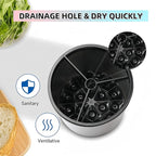 Utensil Holder,4-in-1 Large Kitchen Utensil Holder For Counter,Rotating Silverware Organizer Cooking Flatware Spoon Spatula Tool Cutlery Container Stainless Steel Caddy