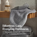 Brooklinen Super-Plush Turkish Cotton Hand Towels Set of 2 Cotton, 820 GSM, Highly Absorbent, Machine Washable, Perfect for Home & Bathroom (20"x30", Smoke Gray)