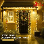 4 Pack 180FT Solar String Lights for Outside, Super Bright 320 LED Solar Christmas Light Outdoor Waterproof with 8 Modes, Green Wire Solar Twinkle Fairy Lights for Xmas Tree Party Yard (Warm White)