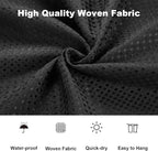 Boho Shower Curtain Set, Waterproof Fabric Shower Curtains, Luxury Hotel Style, Waffle Texture, Heavy Duty, Extra Long Bath Curtain, No Hook, Bathroom Decor, 72x60 Inch, Black