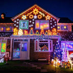 2 Pack Warm White to Multicolor Christmas Lights Indoor Outdoor, Super Bright 66FT 200 LED String Lights Waterproof, Twinkle Xmas Light with Timer for Bedroom Party Christmas Tree Decorations