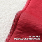 FUTEI Maroon Throw Pillow Covers 18x18 Inch Set of 2,Furry Faux Fur Teddy Boucle Textured Cushion Covers,Soft Fluffy Decorative Pillow Case,Home Decor for Couch Bed Living Room Office Car