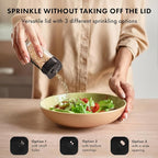 Square Spice Jars with Adjustable Rotating Lids (24 Pack) – 4oz Glass Spice Jars with 240 Labels, Funnel & Brush, Airtight Spice Containers for Kitchen Organization