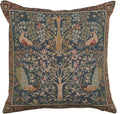 Charlotte Home Furnishings Decorative Pillow Covers for Couch 19x19 in, Tapestry Throw Pillow Cover for Living Room Bed Decor, Blue Tree French Country Sofa Cushion Cases, Soft Cotton Jacquard Woven