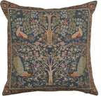 Charlotte Home Furnishings Decorative Pillow Covers for Couch 19x19 in, Tapestry Throw Pillow Cover for Living Room Bed Decor, Blue Tree French Country Sofa Cushion Cases, Soft Cotton Jacquard Woven