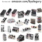 BY ALEGORY Acrylic Nail Art Tool Organizer Storage for Storing Pro Beauty Finger Nailcare Art Kit Tools Makeup Display Case Refillable Container Holder Organization