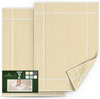 Pearl Linens Pack of 2 100% Cotton Bath Mat 18x25 inches, Soft & Absorbent Quick Dry Bathroom Mat Set, Not Bathroom Rugs, After Shower Mat, Bath Tub Mat, 687 GSM, Machine Washable, Beige