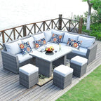 Outdoor Lumbar Pillows - Decorative Pillows with Insert Included Set of 2 Outdoor Pillows for Patio Furniture 12x20 Inch