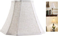 GO&S0 13.2 lnch Beige Oatmeal Lamp Shade,Square Cut Comer Lampshade for Floor and Table Lamps-6.5x13.2x10.6".Natural Linen, Traditional Shade.Handcrafted, Easy Assembly Required (Set of 1)
