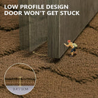 hicorfe Indoor Doormat,Front Back Door Mat TPR Backing Non Slip Mats 20"x31.5" Absorbent Resist Dirt Entrance Doormat Inside Floor for Entryway Washable Low-Profile(Dark Brown)