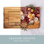 Charcuterie Boards Set - Acacia Cheese Board for Serving with Accessories - House Warming Gifts for New Home, Bridal Shower & Wedding Gift, Birthday Gifts for Women