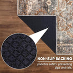 Keen Home Design 4x6 Rug - Machine Washable Area Rug with Non-Slip Backing, Ideal for Living Room, Dining Room, Bedroom - Vintage, Easy Clean, Durable, Low Pile Rug - (4' x 6')