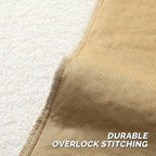 FUTEI Khaki Throw Pillow Covers 26x26 Inch Set of 2,Furry Faux Fur Teddy Boucle Textured Cushion Covers,Soft Fluffy Decorative Euro Pillow Shams,Home Decor for Couch Bed Living Room Office Car