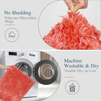 Walensee Bathroom Rug, Living Coral, 24" x 60", Extra Soft, Absorbent Shaggy Microfiber, Non-Slip, Machine Washable