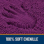 OLANLY Bathroom Rugs 30x20, Extra Soft Absorbent Chenille Bath Rugs, Rubber Backing Quick Dry, Machine Washable Bath Mats for Bathroom Floor, Tub and Shower, Home Decor Accessories, Purple