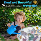 Finderomend Metal Watering Can 1.5L/51oz, Iron Art for Kids, Outdoor Plants Home Office Small Portable Indoor Watering Equipment (Blue)