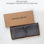 D'Moksha Homes Linen Charcoal Grey Table Runner 90 Inches Long - Classic Hemstitch 100% Pure Linen Dining Table Runner 14 x 90 Inch for Fall, Autumn and Halloween