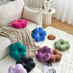 Xuyier Flower Pillow, Flower Shaped Throw Pillows with Velvet for Couch Bed Sofa Chair, Cute Home Decor Floor Seating Cushion Pillows for Living Room Bedroom(15 Inches, Lavender)