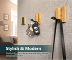 JSVER Wooden Wall Hooks Wall Mounted Wall Hooks, Single Organizer Hook Rack, Folding Wood Wall Hangers, Wall Coat Rack Hooks for Hanging Clothes, Hats, Bags, Towels, Keys (6PCS/Set)