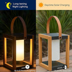 EcoGreen Solar Lantern with Handle – 7.87x12.2 in Waterproof Outdoor Solar Light, Warm White, 8H Auto-On, Portable for Patio, Yard, Pathway, Porch & Camping (Single Pack)