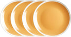Rock Ridge Speckled Stoneware Dinnerware Set (12pc Set, Yellow and Ivory)