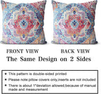 Snycler Antique Boho Hereke Rug Print Boho Throw Pillow Cover 18x18 Inch Set of 2 Double Sided Decorative Soft Throw Pillow Case Cushion Case for Home Decor Living Room Bed Couch Car