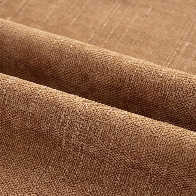 MIULEE Pack of 2 Decorative Throw Pillow Covers Soft Chenille Throw Pillows Solid Neutral Farmhouse Textured Cushion Covers for Couch Sofa Bedroom Living Room 20x20 Inch, Brown