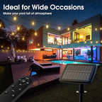 KYY 33(27+6) FT Solar String Lights Outdoor with Remote, Waterproof and Shatterproof Solar Patio with LED Vintage Plastic Edison Bulbs, Heavy-Duty and UL Listed Porch Market Lights