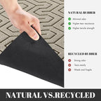 Yimobra Large Door Mat Outside Entrance 47x24, Waterproof Heavy Duty Outdoor Mats for Front Door, Non Slip Rubber Entry Mat for Garage Patio Indoor, Easy Clean, Beige