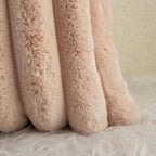 Neelvin Camel Faux Fur Cozy Soft Striped Decorative Throw Pillow Covers 16x16 inch Set of 2,Velvet Pillowcase Cushion Case for Sofa Couch