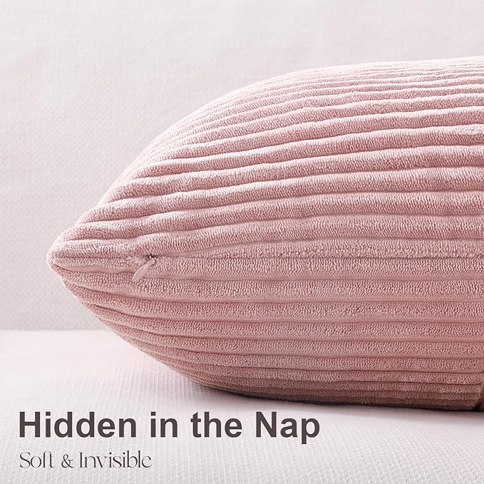Topfinel Dustypink Throw Pillow Covers 16x16 Set of 4,Boho Double-Sides Design Decorative Throw Pillow Covers,Light Pink Cushion Cases for Couch Living Room Bedroom and Sofa(40 * 40 cm)