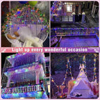 66FT 200 LED Christmas Lights Outdoor, Plug in Christmas String Lights Indoor, Waterproof & 8 Modes & Timer Function, Connectable Fairy Twinkle Light for Bedroom Classroom Wedding Decor, Multicolor
