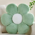 Flower Pillow Green 15.7 inch Flower Shaped Throw Pillows Daisy Plush Pillow Floor Pillows Seat Cushion Cute Aesthetic Decorative Throw Pillows for Bed Home Sofa Chair Couch Decor