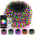 500LED Smart Color Changing Halloween Lights App Controlled, 175FT Waterproof RGB Music Sync Xmas String Light Multiple Modes, Christmas Lights with Remote & Timer Indoor Outdoor Halloween Decorations
