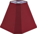 GO&SO Set of 1 Burgundy Bell Lamp Shades Fabric Lampshade, 6.5"Top x 13"Bottom x 10.5''Vertical Height,(Spider) Modern Lamp Shade For Table & Floor Lamp Shade Replacement,Easy Assembly