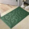 Front Door Mat, Absorbent Dirt Trapping Welcome Door Mat Indoor Outdoor, Non Slip Entry Mat, Indoor Outdoor Door Mats, Fade Resistant, Low Profile Doormat for Entryway, 29×17, Green