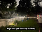 Brightech Ambience Pro - 48 Ft Waterproof, Solar Power Outdoor String Lights - 1W LED Hanging Edison Bulbs Create Bistro Ambience in Your Yard - Commercial Grade, Shatterproof - 15 Lights, Soft White