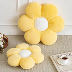 Flower Pillows, Decorative Pillows for Couch, Cute Daisy Pillow for Bed, Flower Shaped Decorative Throw Pillow Room Decor (Yellow, 19.6 Inches)
