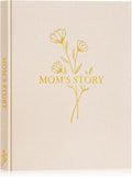 Lanpn Mom Life Story Book Journal with 270+ Prompts, Linen Hardcover Mother Story Guided Journal, Mom Memory Keepsake Book to Fill Out, Mother's Day Birthday Christmas Gift for Mom, Beige