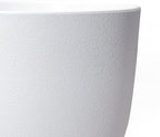 WOUSIWER Plant Pots 10/9/8 inch, Set of 3 Modern Decorative Plastic Planters with Drainage Holes and Saucers for House Plants Indoor Flowers Plants, White