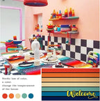 Bulijojo Rainbow Entrance Door Mat Large 17 x 30 Inch Entry Way Doormat Front Door Rug Outdoor Heavy Duty Welcome Mat, Non Slip Rubber Back Low Profile
